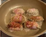 もやしバーグ　ベーコン　チーズ焼き作り方2写真