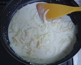 秋鮭でクリームパスタ作り方5写真