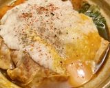 絶品☆3種の味噌de豚辛味噌とろろ鍋★作り方5写真