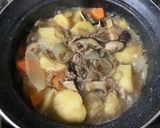 生椎茸入りの牛バラの肉じゃが♪作り方9写真