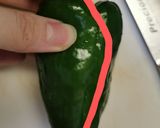 飛び散らないピーマンの種取り作り方2写真