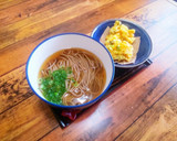 簡単お出汁と乾麺そばでかき揚げてんそば作り方5写真