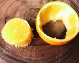 パーティに♪ オレンジでパンダの飾り切り作り方4写真