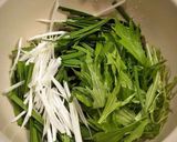 韮と水菜、長葱の豚バラロールみぞれ掛け作り方1写真
