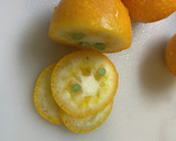 真鯛の昆布締めと金柑の和えもの作り方2写真