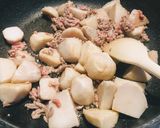 時短・10分でできる！里芋の肉みそ炒め作り方3写真