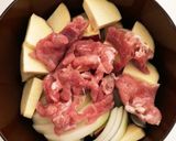 豚肉と薩摩芋のおろし大根ゆず仕立て和え作り方4写真