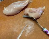 超簡単！鶏ささみの筋の取り方作り方4写真