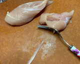 超簡単！鶏ささみの筋の取り方作り方4写真