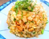 香ばしい生姜醤油香る簡単ちくわおかか焼飯作り方11写真