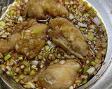 簡単♡甘酸っぱいネギソースの唐揚げ丼作り方6写真