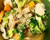 胸肉ブロッコリースタミナ丼味青椒肉絲風作り方19写真
