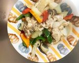全てレンジ甘辛煮味豚こま大根青椒肉絲風作り方14写真