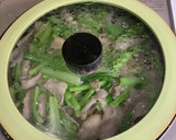 鶏皮と小松菜のオイスター炒め作り方3写真