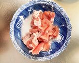 豆腐びっくりドンキー風豚こま乗せドーム蒸作り方2写真