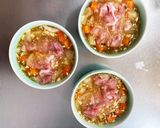 豆腐びっくりドンキー風豚こま乗せドーム蒸作り方17写真