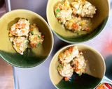 豆腐びっくりドンキー風豚こま乗せドーム蒸作り方27写真