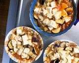 全てレンジ豚こま甘酢味麻婆豆腐&茄子作り方16写真