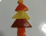 フルーツでパッチワーク＊クリスマスツリー作り方13写真