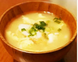 ふわふわ玉子とちくわの味噌汁❇️作り方9写真