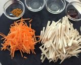 菊芋とにんじんのカレーきんぴら作り方1写真