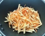 菊芋とにんじんのカレーきんぴら作り方2写真