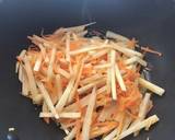 菊芋とにんじんのカレーきんぴら作り方3写真