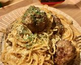 ミートボールごろごろの例のパスタ作り方7写真