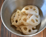厚揚げ豆腐とれんこんの中華風炒め作り方1写真