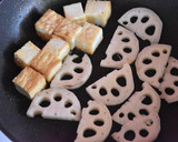 厚揚げ豆腐とれんこんの中華風炒め作り方3写真