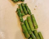 アスパラと砂肝のスープ作り方1写真