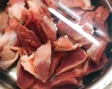 アスパラと砂肝のスープ作り方3写真