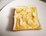 ポテトチップスとチーズのトースト作り方3写真
