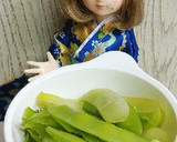 リカちゃん♡絹さやトマト白だし椀ꕤ｡作り方3写真