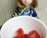リカちゃん♡絹さやトマト白だし椀ꕤ｡作り方11写真