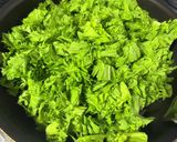 わさび菜の油炒め作り方1写真