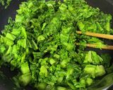わさび菜の油炒め作り方3写真
