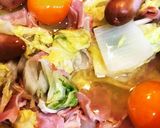 めちゃ簡単一品➕白菜と残り物で卵落とし♬作り方4写真