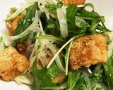 玉ねぎと水菜の唐揚げサラダ(ゆず入り)作り方7写真