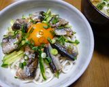 秋刀魚のおうどん作り方4写真