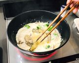 時短＊簡単＊牡蠣のあっさりミルクパスタ作り方6写真