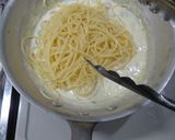 魚介類のレモンクリームパスタ作り方7写真