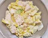 白菜とサラダチキンの柚子胡椒マヨサラダ作り方4写真
