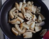 蓮根のペペロンチーノ作り方3写真