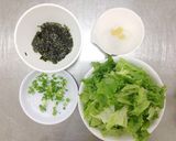 びんちょう鮪の韓国風サラダ作り方1写真