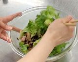 びんちょう鮪の韓国風サラダ作り方4写真