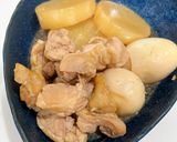 味しみしみ鶏大根♡煮卵入り作り方4写真