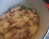 手羽元と大根の梅味噌煮作り方4写真