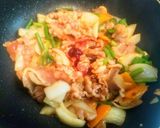 美味い簡単ズボラ飯ニンニクの芽プルコギ丼作り方8写真