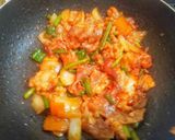 美味い簡単ズボラ飯ニンニクの芽プルコギ丼作り方9写真
